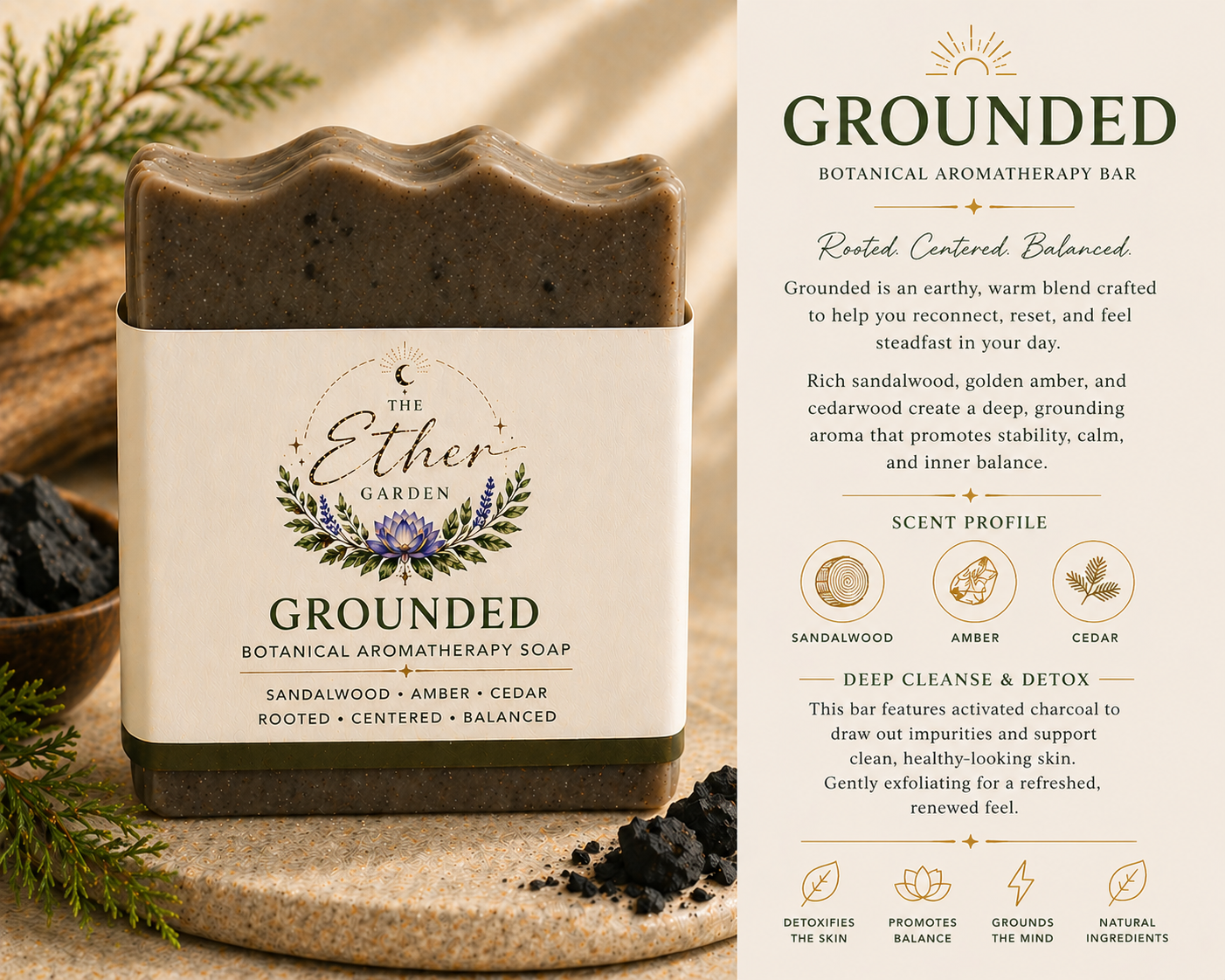 GROUNDED - Botanical Aromatherapy Bar